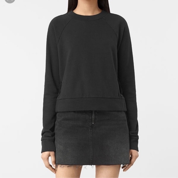 All Saints Leti lace up side sweatshirt - Picture 2 of 5